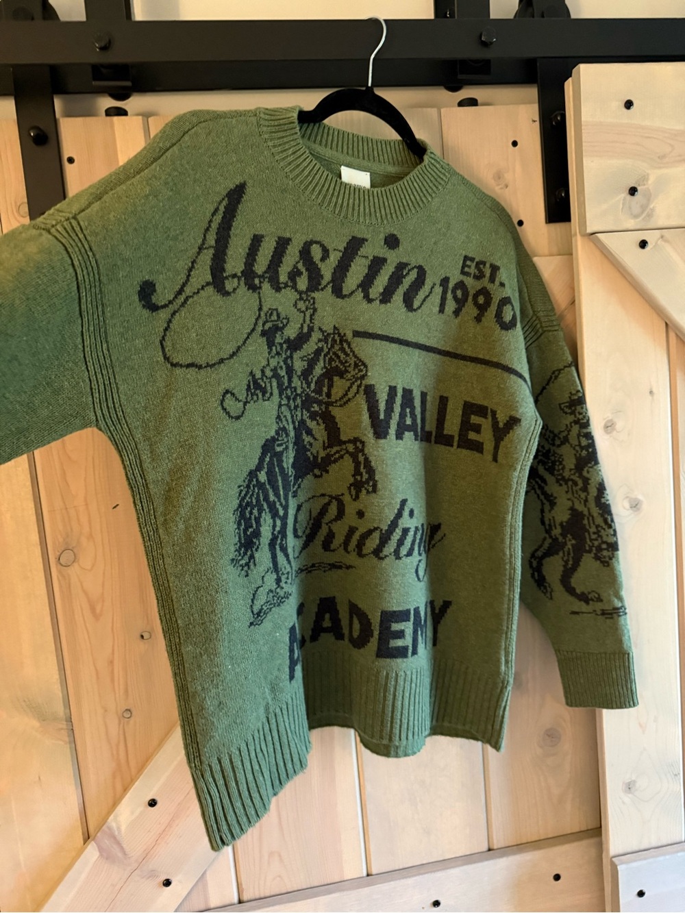 NWOT Maeve Oversize Rodeo Graphic Crewneck Sweater - Picture 3 of 8
